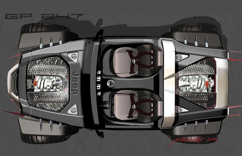 Illustration for article titled Concept Car Face-Off: Sbarro Monster G Vs. Jeep Hurricane